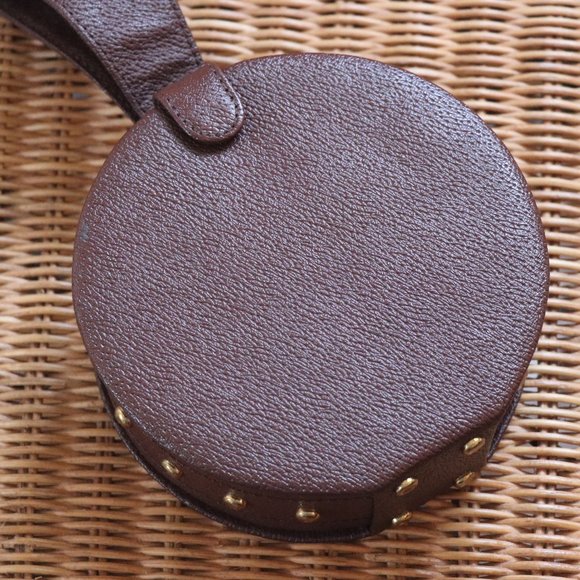 UNIQUE VINTAGE ROUND HANDBAG - Picture 7 of 8